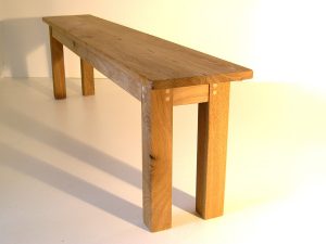 Bespoke oak dining bench