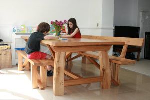 Bespoke dining tables handmade for a London client