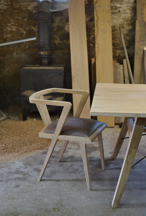 Bespoke Oak Dining Chair Oak Zen Chair Handmade Dining Chairs