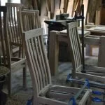 Makers oak dining chairs in progress