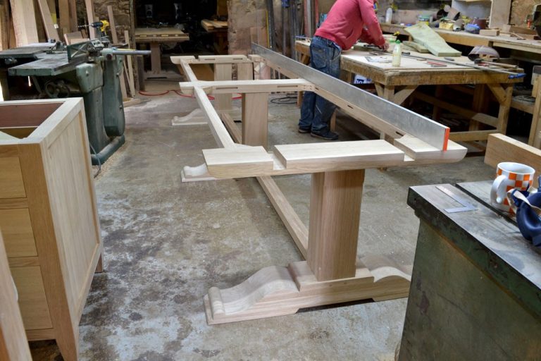 Extra large oak dining tables handmade in our workshop