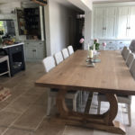 Handmade oak dining table