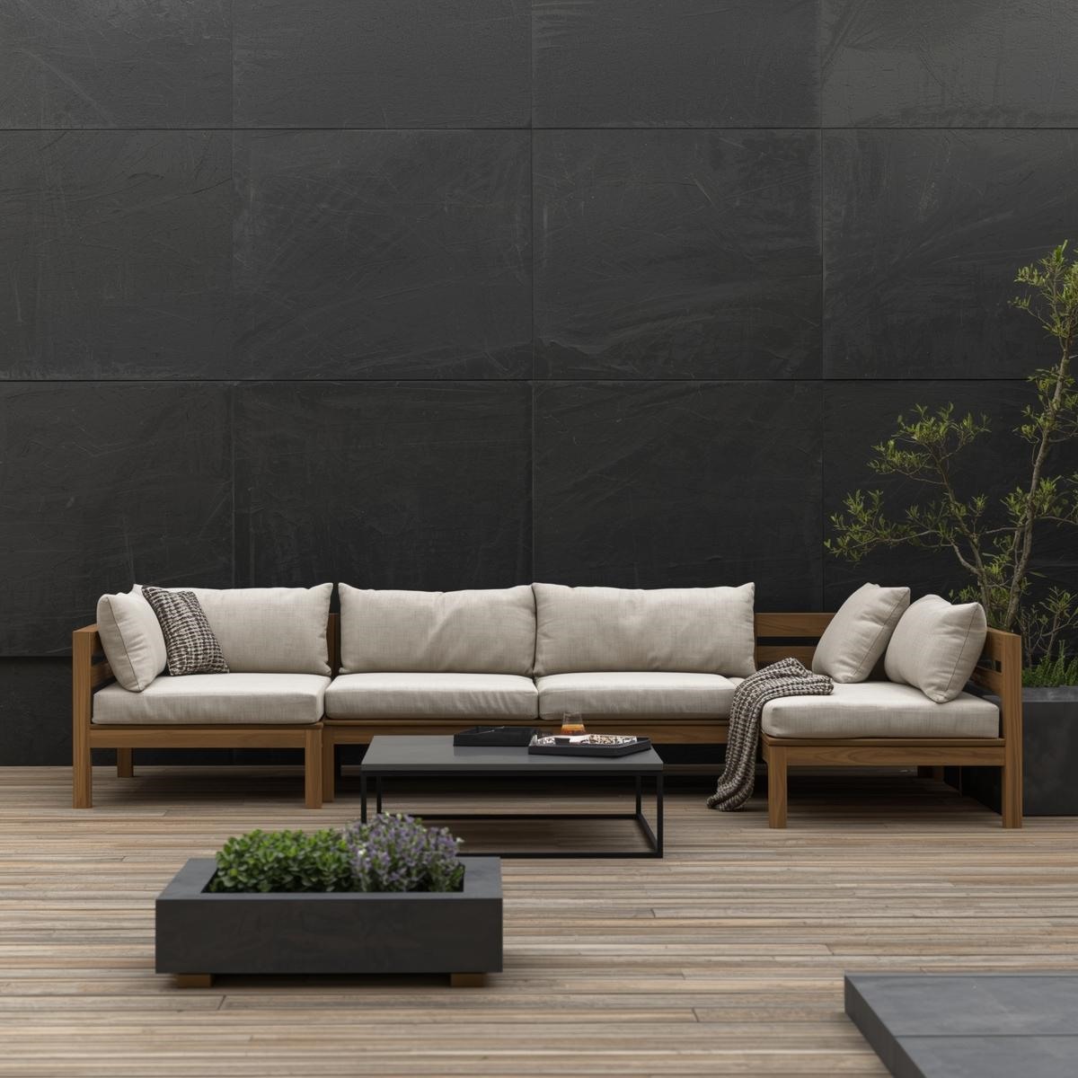 Contemporary outdoor garden seating