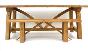 Contemporary oak refectory table