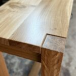 Handmade oak entrance table by makers