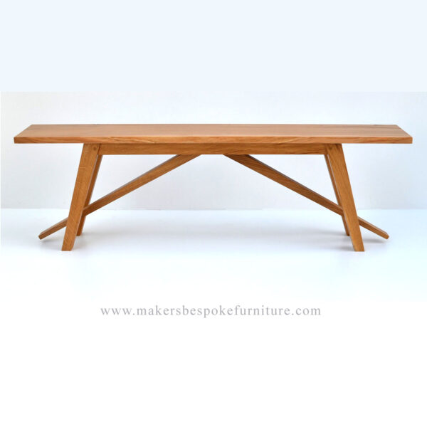 Bespoke dining benches handmade by makers bespoke furniture