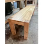 Handmade oak kitchen bench by makers bespoke furniture