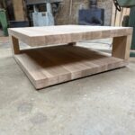 Bespoke oak rectangular coffee table