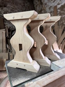 Legs for the dining benches