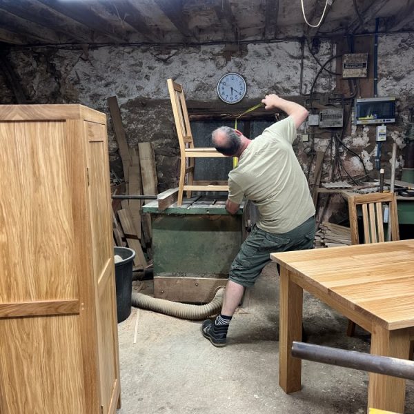 Checking chair measurements