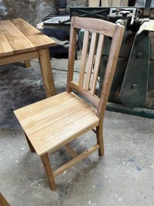 French oak dining chair