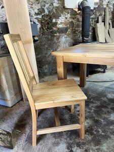Handmade oak dining chair
