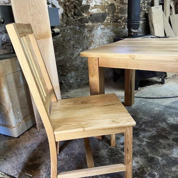 Handmade oak dining chair