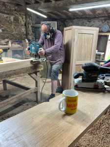 Not much room to move in the workshop