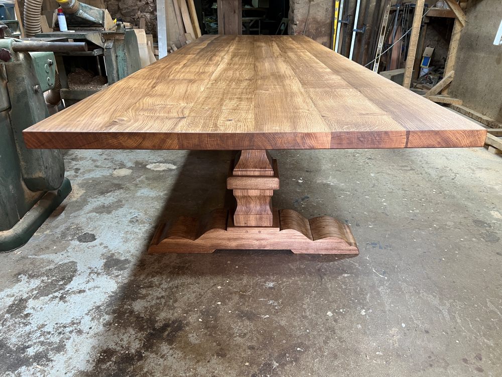 Bespoke oak monastery table Bespoke oak monastery table