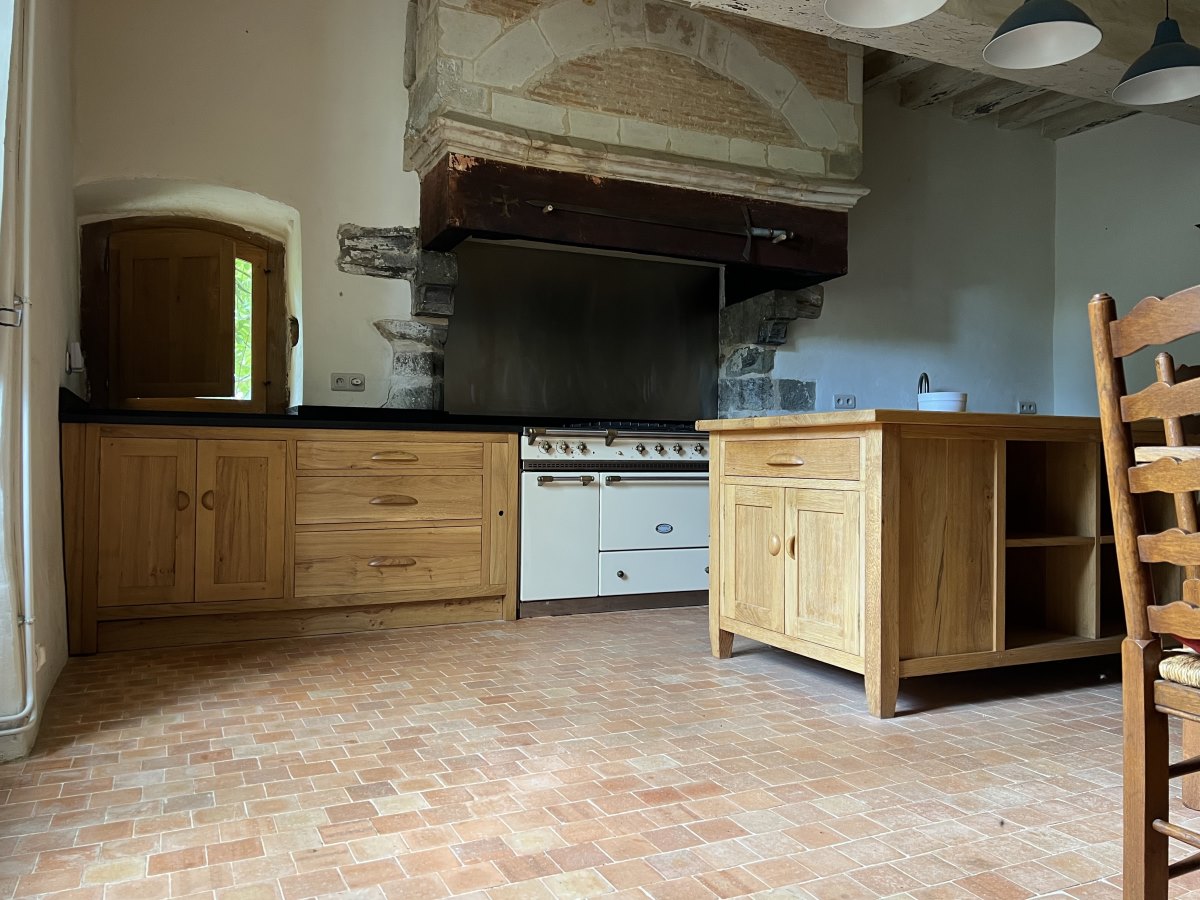 French oak handmade kitchen
