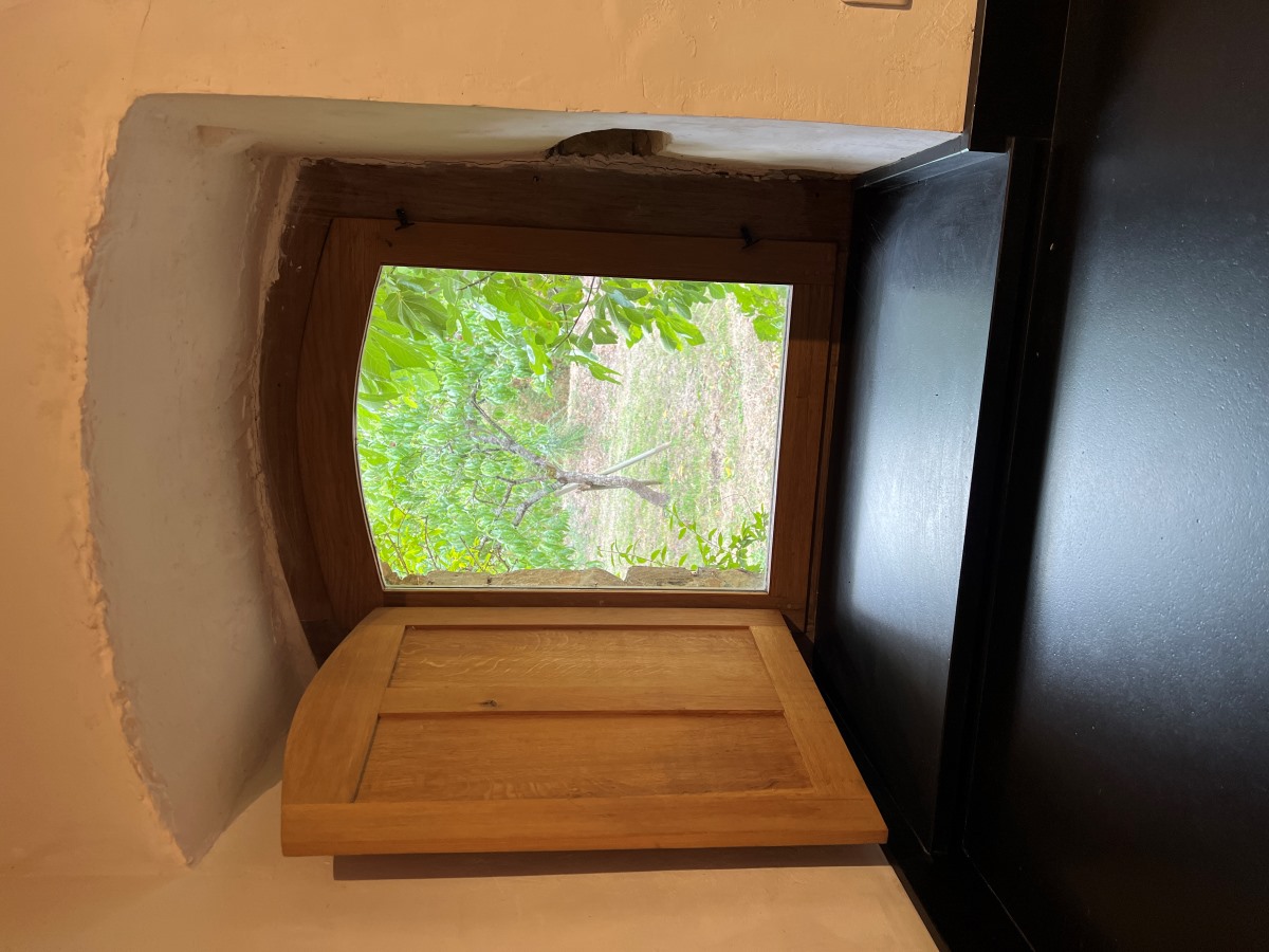 Handmade oak traditional french kitchen window and shutter